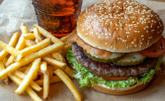 Veggie Burger combo (cheese+chips)